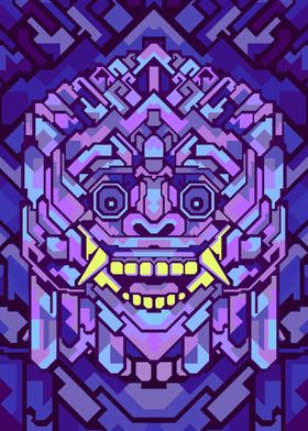 BARONG PURPLE GEOMETRIC