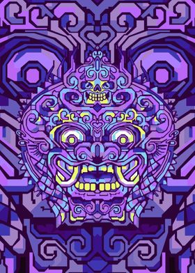 BARONG PURPLE GEOMETRIC