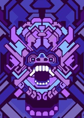 BARONG PURPLE GEOMETRIC