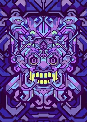 BARONG PURPLE GEOMETRIC