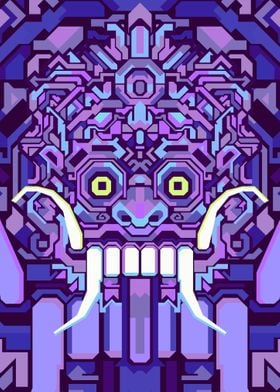 BARONG PURPLE GEOMETRIC