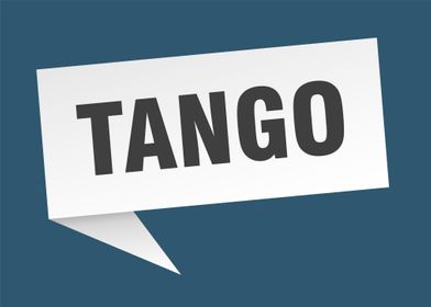 Tango Speachbubble