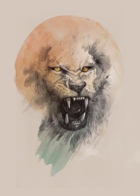 Roaring lion