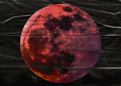 moon abstract glossy art