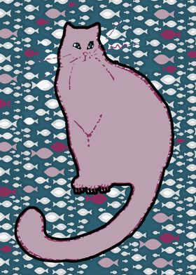 Pink cat