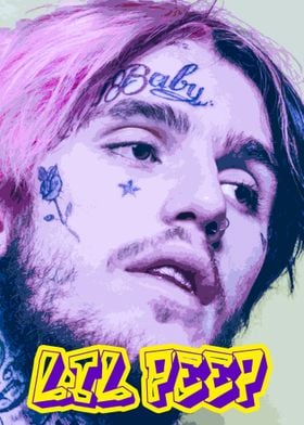 lil peep art minimalist 1