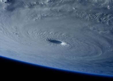 Giant Hurricane Space