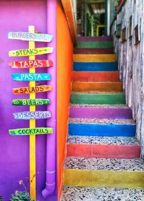 The Boho staircase