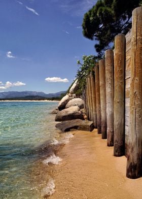 La plage en bois