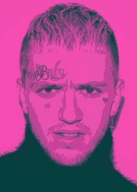 Lill peep color potrait