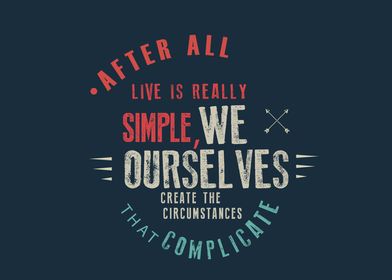 live is really simple