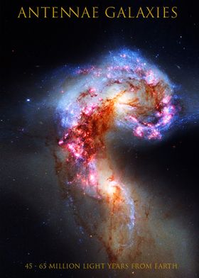 Antennae Galaxies Poster