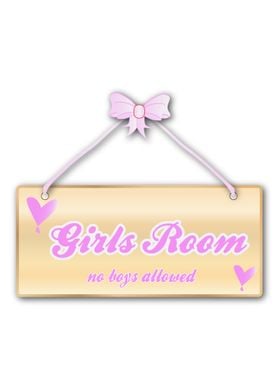 Girls Room Sign