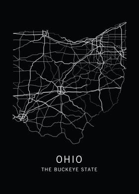 Ohio State Road Map