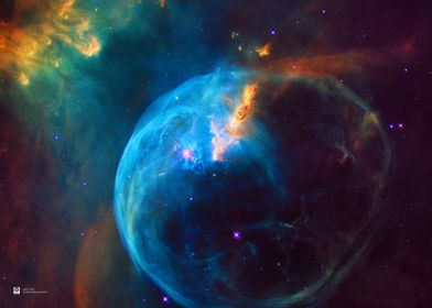 Bubble Nebula space photo