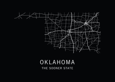 Oklahoma State Road Map