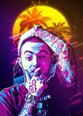 mac miller portrait 80s