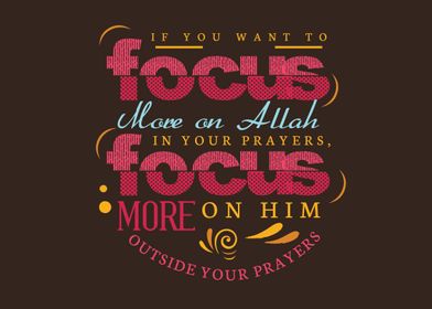 Allah in your prayer