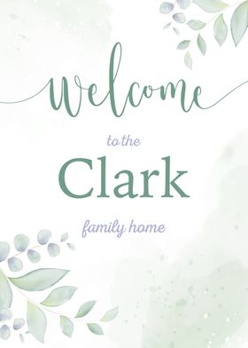 Welcome Clark Family