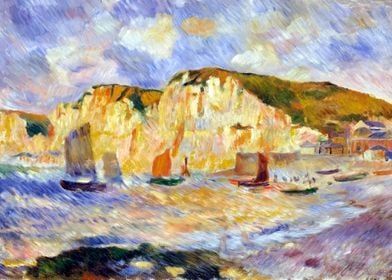 Renoir Sea and Cliffs 