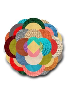 Textile texture circles