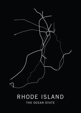 Rhode Island Road Map