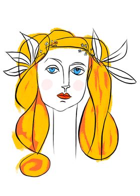 Denizko Art Colorful Woman