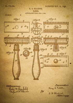 Gillette Razor Patent