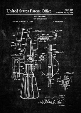 Kitchen Hand Mixer Patent