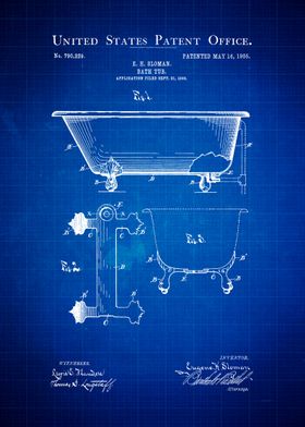 Bathtub Patent Print