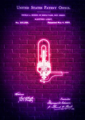 Electric Light Patent