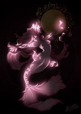 Aurora Pink Light Mermaid