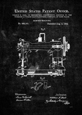 Sewing Machine Patent