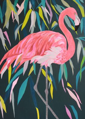 Strolling Flamingo