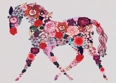 Flower horse