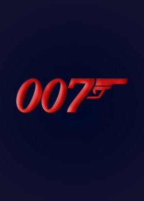 007 James Bond red logo