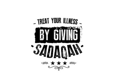 by giving sadaqah