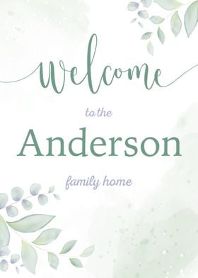 Welcome Anderson Family