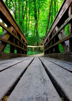 Wooden bridge