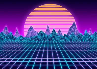 Landscape 80s Vapour Wave