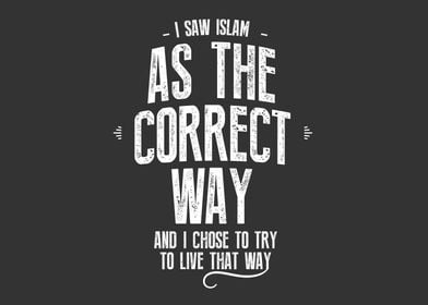 islam as the correct way