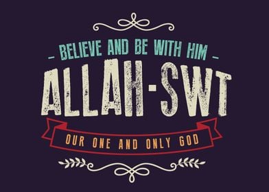 believe and be with him