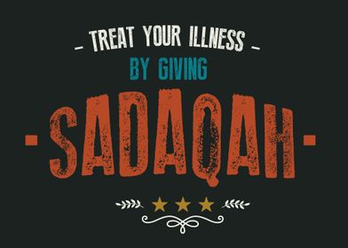 by giving sadaqah