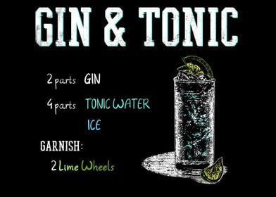 GIN  TONIC recipe alcohol