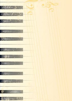 Antique Piano Background