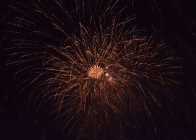 Orange Fireworks