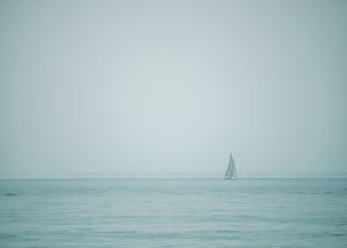 Boat sailing in the sea