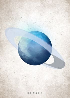 Watercolor Uranus