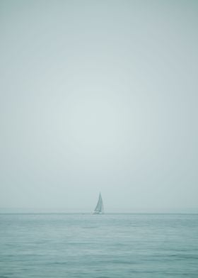 Boat sailing in the sea