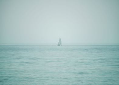 Boat sailing in the sea